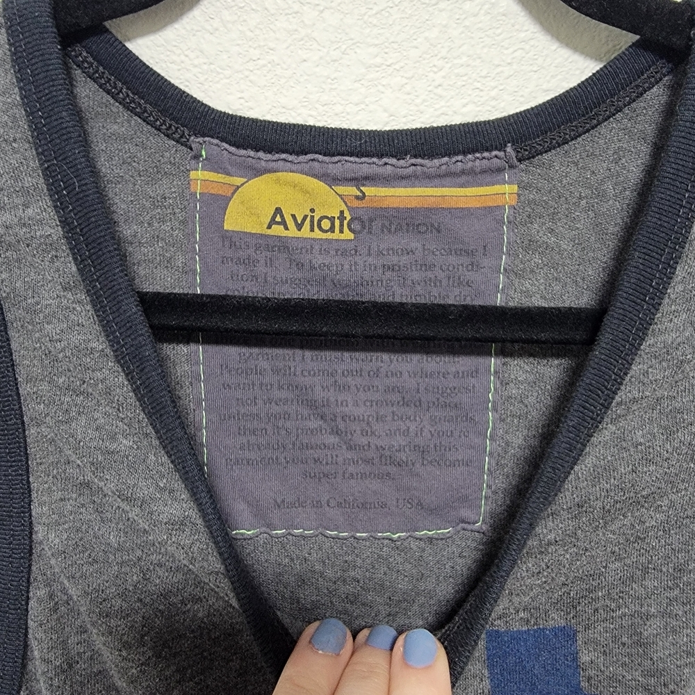 Aviator Nation Ringer Tank Top ACL music Festival - Picture 4 of 6
